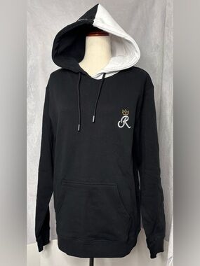 Authentic Ranboo The Beloved Duality Hoodie - Black/White Split - Size Small